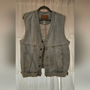 Denim Sleeveless Vest